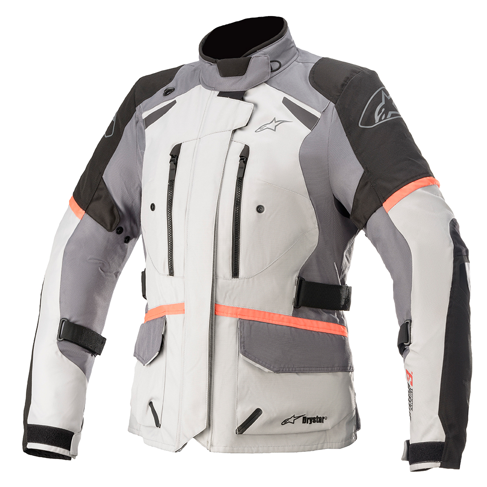 Alpinestars Alpinestars Stella Andes V3 Drystar Jacket Ice Grey DK Grey Black & Coral